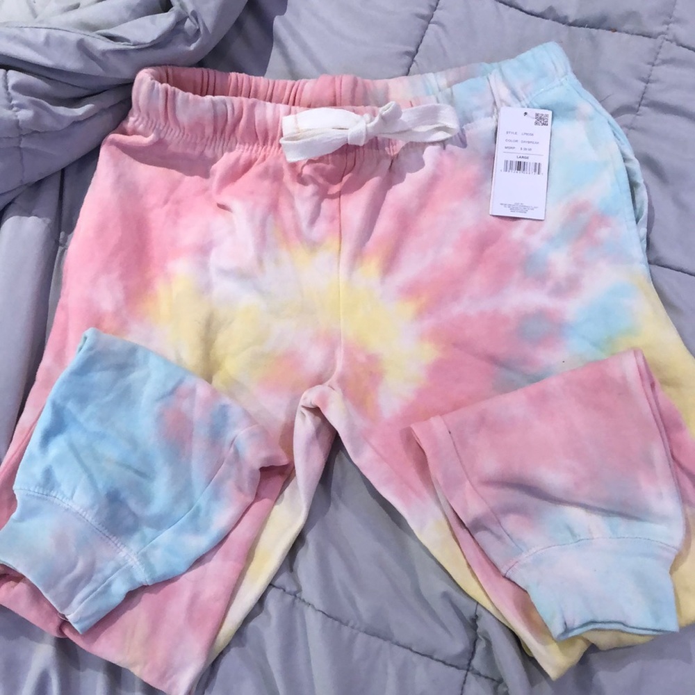 tie dye sweat pants